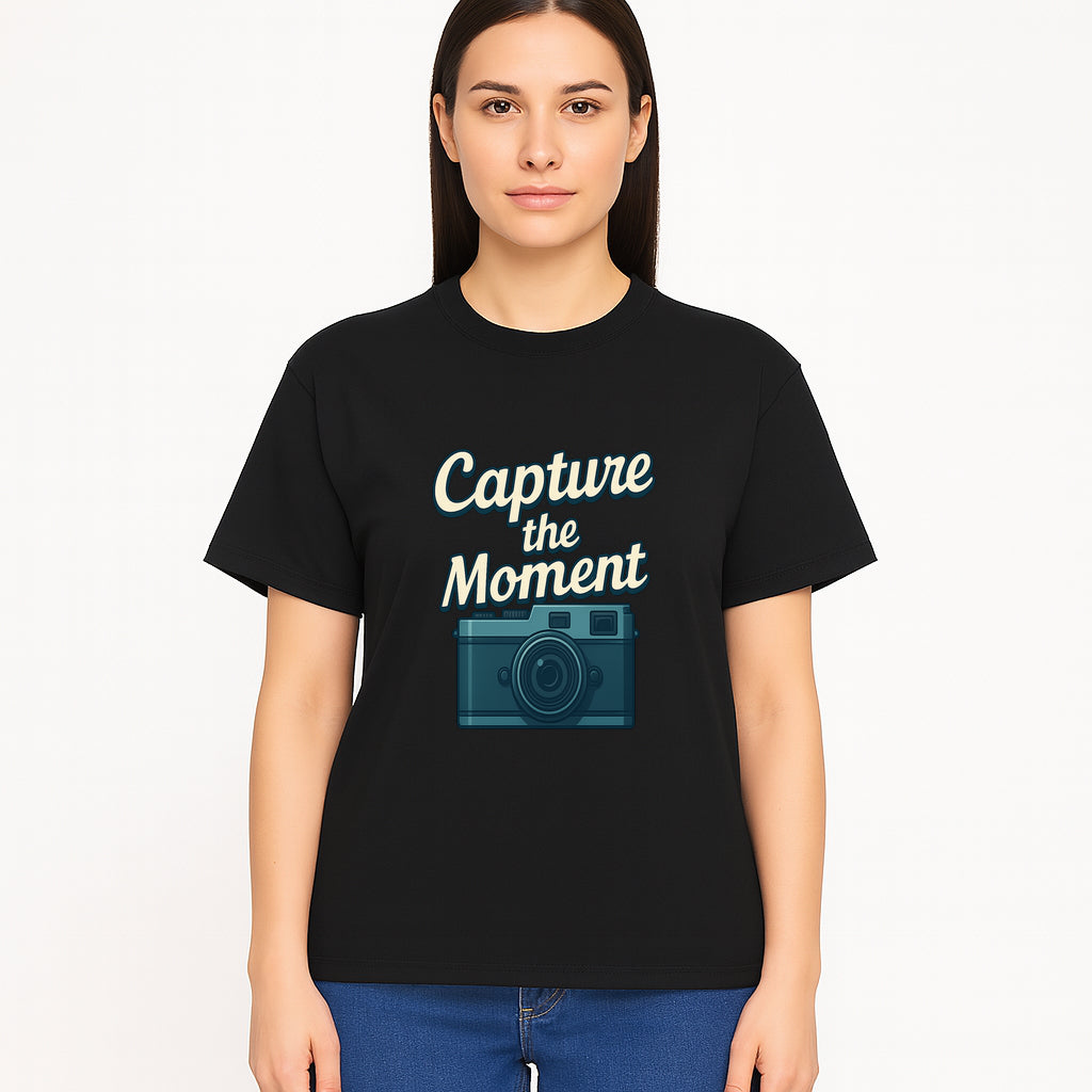 Capture the Moment Photography Print | Vintage Camera Wall Art | Home Decor for Photographers | Inspirational Quote Poster - T-shirt 1758334998957.jpg