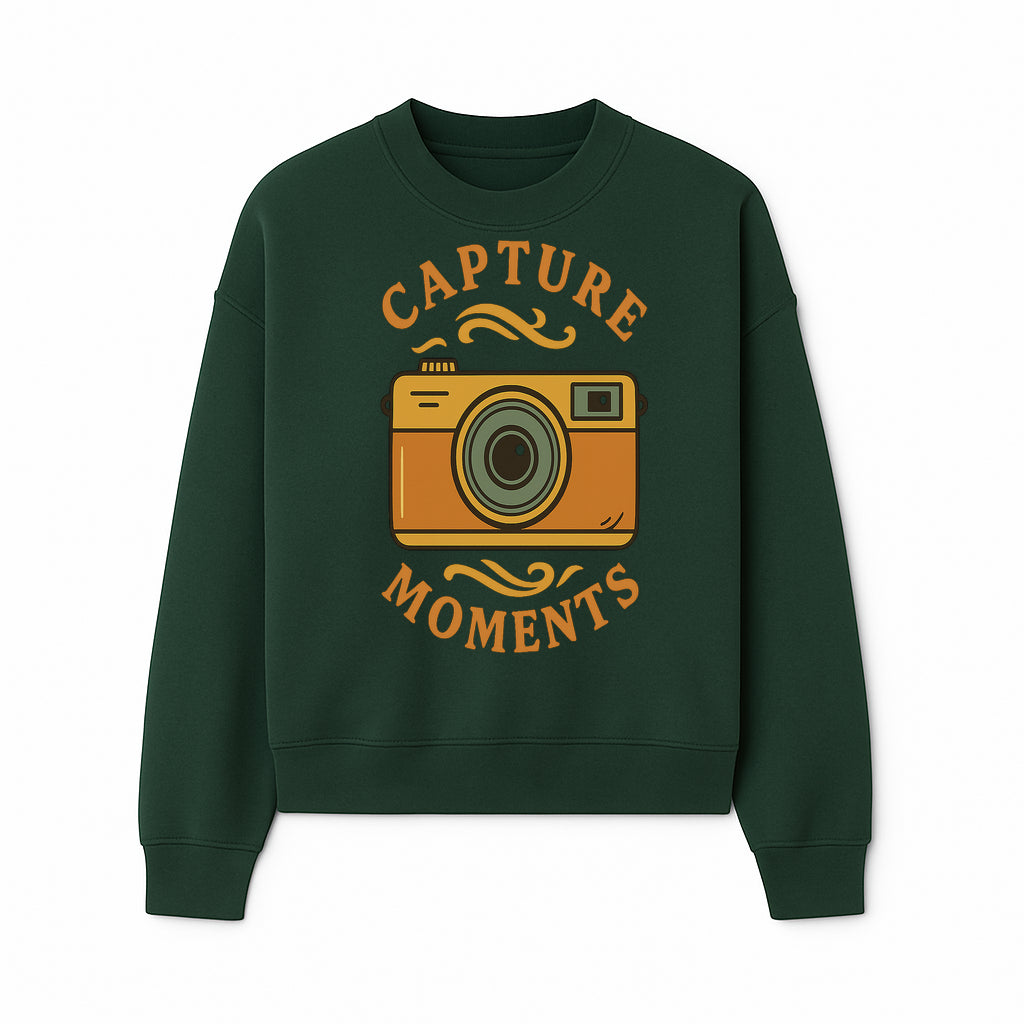 Capture Moments Vintage Camera Print | Photography Art Decor for Home, Office, or Studio | Retro Wall Art Gift - Sweatshirt 1758334999167.jpg
