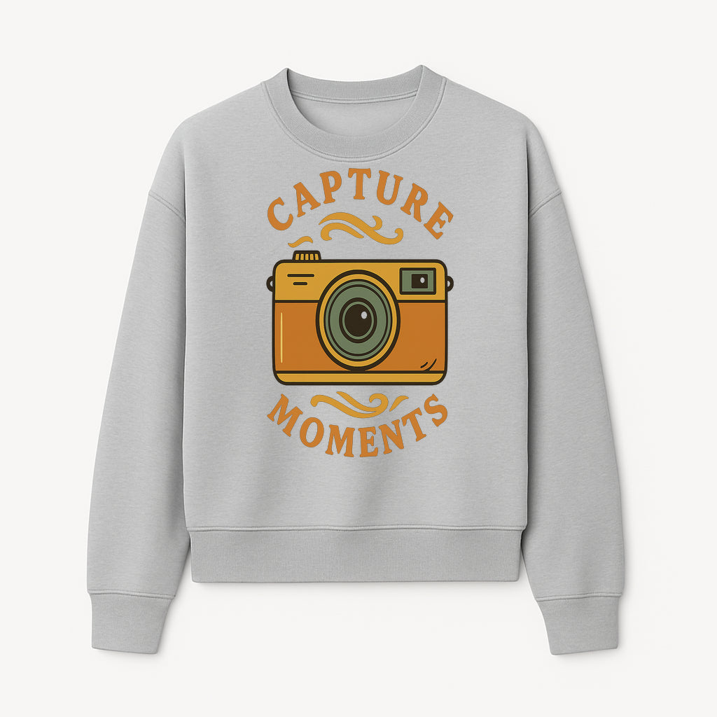 Capture Moments Vintage Camera Print | Photography Art Decor for Home, Office, or Studio | Retro Wall Art Gift - Sweatshirt 1758334999293.jpg