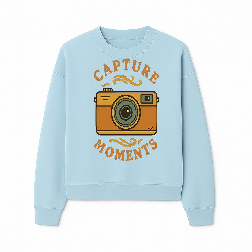 Capture Moments Vintage Camera Print | Photography Art Decor for Home, Office, or Studio | Retro Wall Art Gift - Sweatshirt 1758334999443.jpg