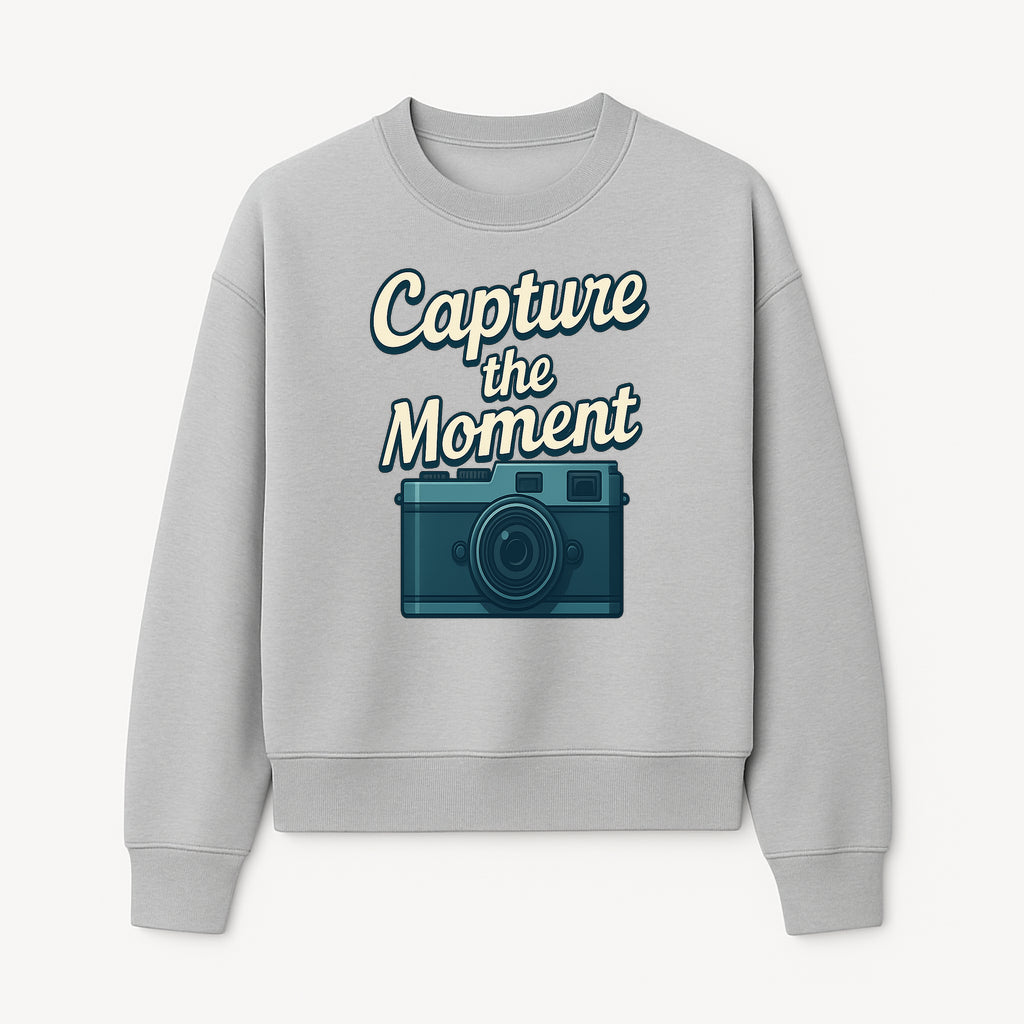 Capture the Moment Photography Print | Vintage Camera Wall Art | Home Decor for Photographers | Inspirational Quote Poster - Sweatshirt 1758334999755.jpg