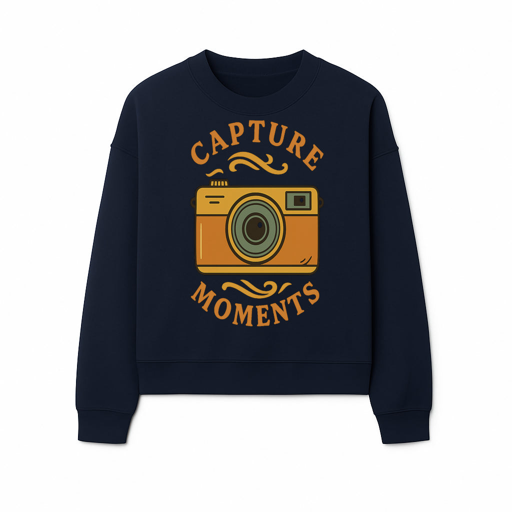 Capture Moments Vintage Camera Print | Photography Art Decor for Home, Office, or Studio | Retro Wall Art Gift - Sweatshirt 1758334999909.jpg