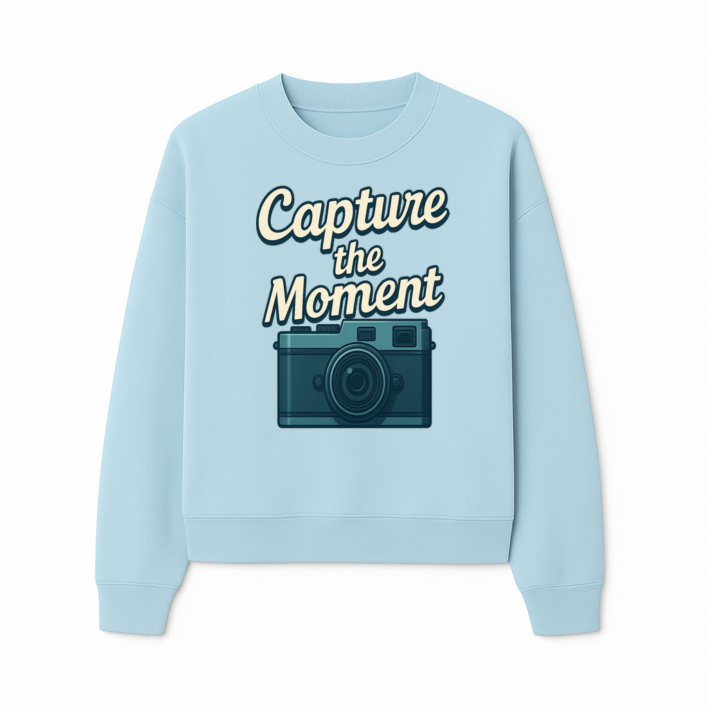 Capture the Moment Photography Print | Vintage Camera Wall Art | Home Decor for Photographers | Inspirational Quote Poster - Sweatshirt 1758334999910.jpg