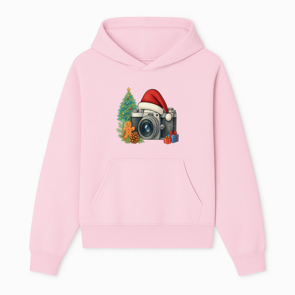 Christmas Camera Art Print with Tree, Gingerbread, and Gifts - Holiday Photography Decor for Home or Office - Hoodie 1758334999961.jpg