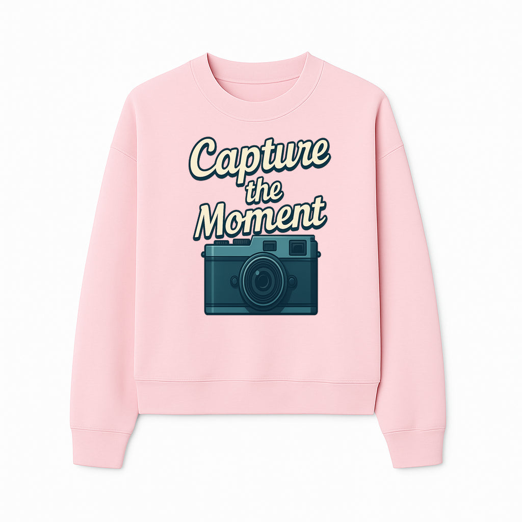 Capture the Moment Photography Print | Vintage Camera Wall Art | Home Decor for Photographers | Inspirational Quote Poster - Sweatshirt 1758335000055.jpg