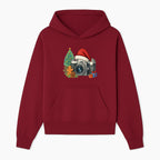 Christmas Camera Art Print with Tree, Gingerbread, and Gifts - Holiday Photography Decor for Home or Office - Hoodie 1758335000085.jpg