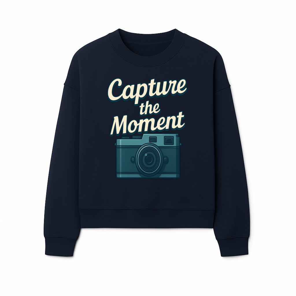 Capture the Moment Photography Print | Vintage Camera Wall Art | Home Decor for Photographers | Inspirational Quote Poster - Sweatshirt 1758335000411.jpg