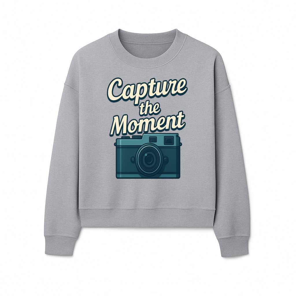 Capture the Moment Photography Print | Vintage Camera Wall Art | Home Decor for Photographers | Inspirational Quote Poster - Sweatshirt 1758335000735.jpg
