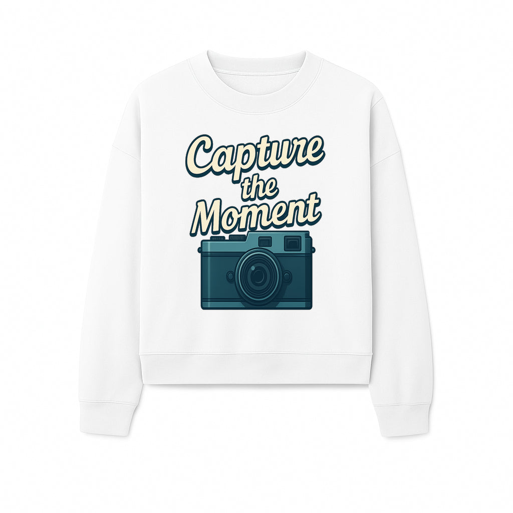 Capture the Moment Photography Print | Vintage Camera Wall Art | Home Decor for Photographers | Inspirational Quote Poster - Sweatshirt 1758335000873.jpg