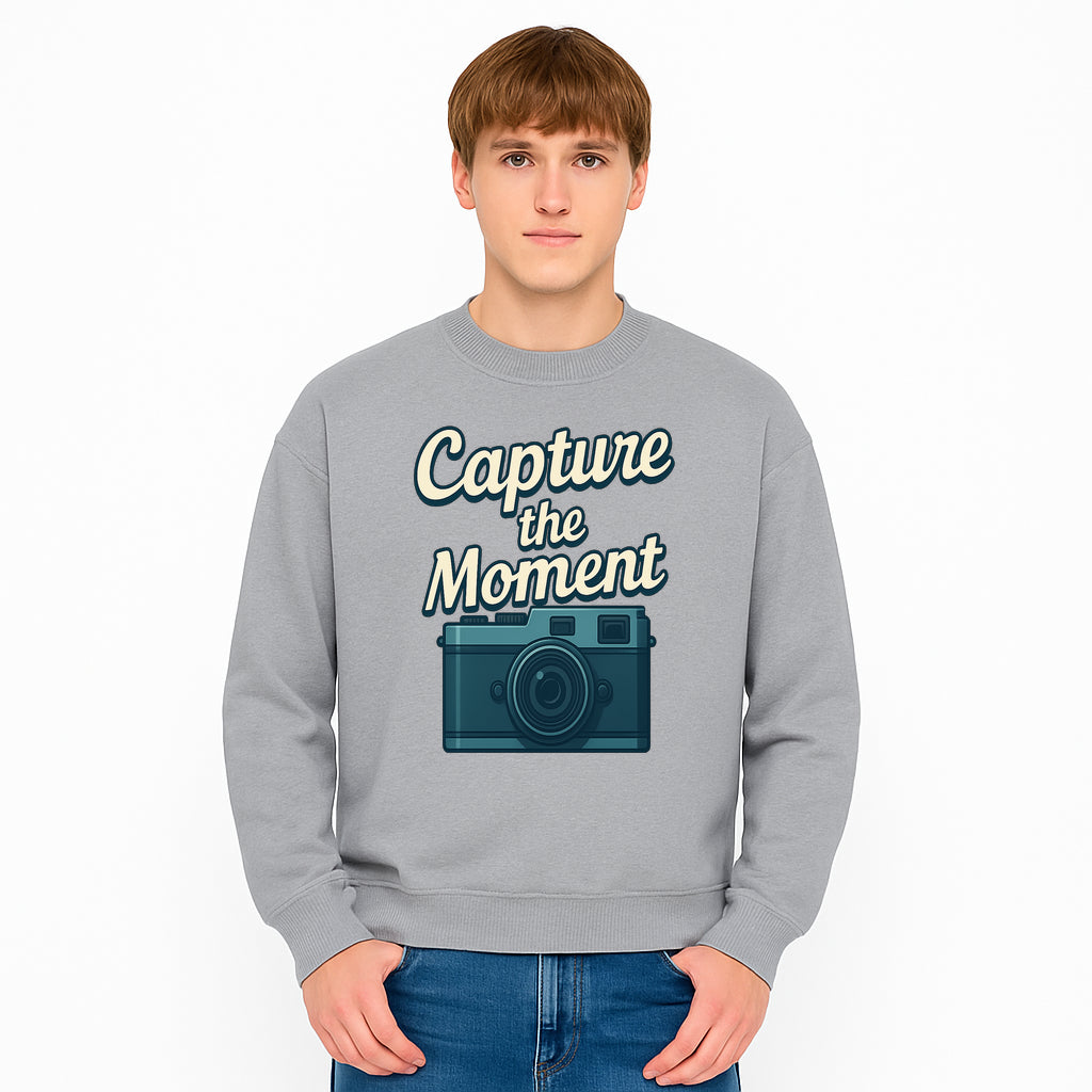 Capture the Moment Photography Print | Vintage Camera Wall Art | Home Decor for Photographers | Inspirational Quote Poster - Sweatshirt 1758335002012.jpg
