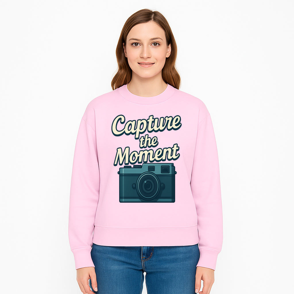 Capture the Moment Photography Print | Vintage Camera Wall Art | Home Decor for Photographers | Inspirational Quote Poster - Sweatshirt 1758335002163.jpg