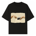 Artistic Print of Hands Reaching for Camera - Modern Interpretation of Creation - Perfect Wall Art for Photographers - T-shirt 1758335004558.jpg