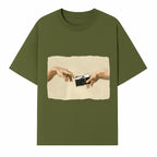 Artistic Print of Hands Reaching for Camera - Modern Interpretation of Creation - Perfect Wall Art for Photographers - T-shirt 1758335004877.jpg