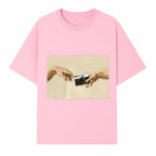 Artistic Print of Hands Reaching for Camera - Modern Interpretation of Creation - Perfect Wall Art for Photographers - T-shirt 1758335005305.jpg