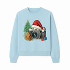 Christmas Camera Art Print with Tree, Gingerbread, and Gifts - Holiday Photography Decor for Home or Office - Sweatshirt 1758335005993.jpg