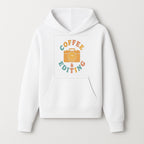 Coffee & Editing Graphic Tee - Fun Photography Lover Shirt, Cute Gift for Creatives, Smiley Camera Design, Casual Wear - Hoodie 1758335006800.jpg