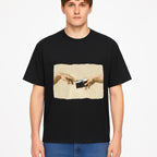 Artistic Print of Hands Reaching for Camera - Modern Interpretation of Creation - Perfect Wall Art for Photographers - T-shirt 1758335007234.jpg