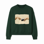 Artistic Print of Hands Reaching for Camera - Modern Interpretation of Creation - Perfect Wall Art for Photographers - Sweatshirt 1758335007891.jpg