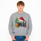 Christmas Camera Art Print with Tree, Gingerbread, and Gifts - Holiday Photography Decor for Home or Office - Sweatshirt 1758335008043.jpg