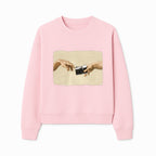 Artistic Print of Hands Reaching for Camera - Modern Interpretation of Creation - Perfect Wall Art for Photographers - Sweatshirt 1758335008280.jpg