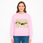Artistic Print of Hands Reaching for Camera - Modern Interpretation of Creation - Perfect Wall Art for Photographers - Sweatshirt 1758335010339.jpg