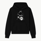 Bear Drummer Graphic T-Shirt | Rock Music Apparel | Pearl Drums Design | Cool Animal Illustration for Musicians & Fans - Hoodie 1758338703084.jpg