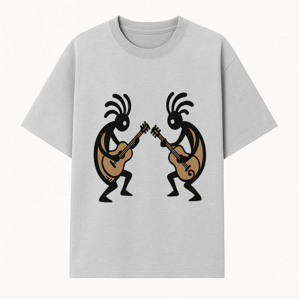 Artistic Guitarists Wall Decor - Modern Minimalist Design for Musicians, Home and Studio Decoration - T-shirt 1758338704552.jpg