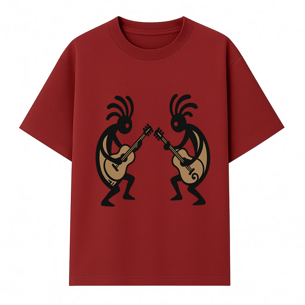 Artistic Guitarists Wall Decor - Modern Minimalist Design for Musicians, Home and Studio Decoration - T-shirt 1758338705607.jpg