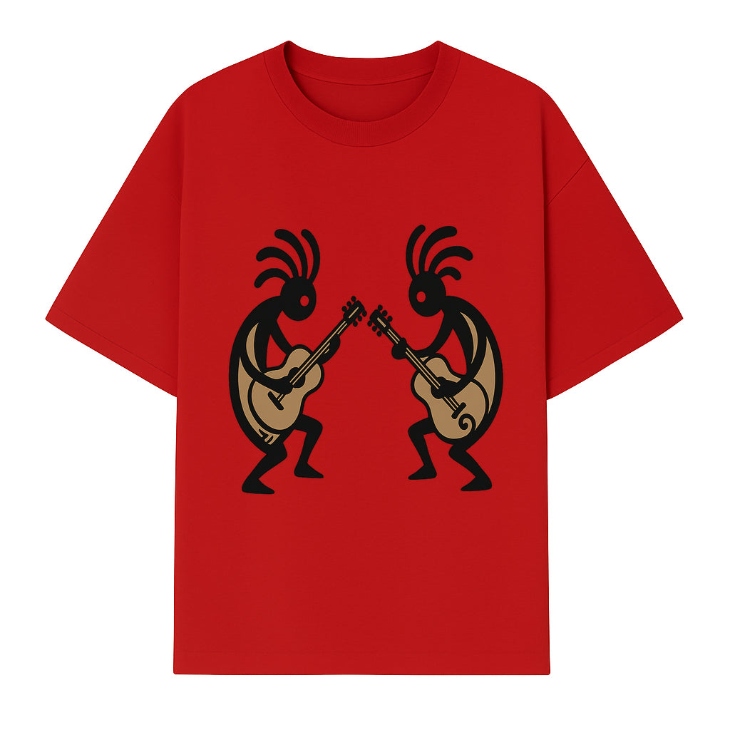 Artistic Guitarists Wall Decor - Modern Minimalist Design for Musicians, Home and Studio Decoration - T-shirt 1758338705921.jpg