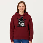 Bear Drummer Graphic T-Shirt | Rock Music Apparel | Pearl Drums Design | Cool Animal Illustration for Musicians & Fans - Hoodie 1758338705991.jpg