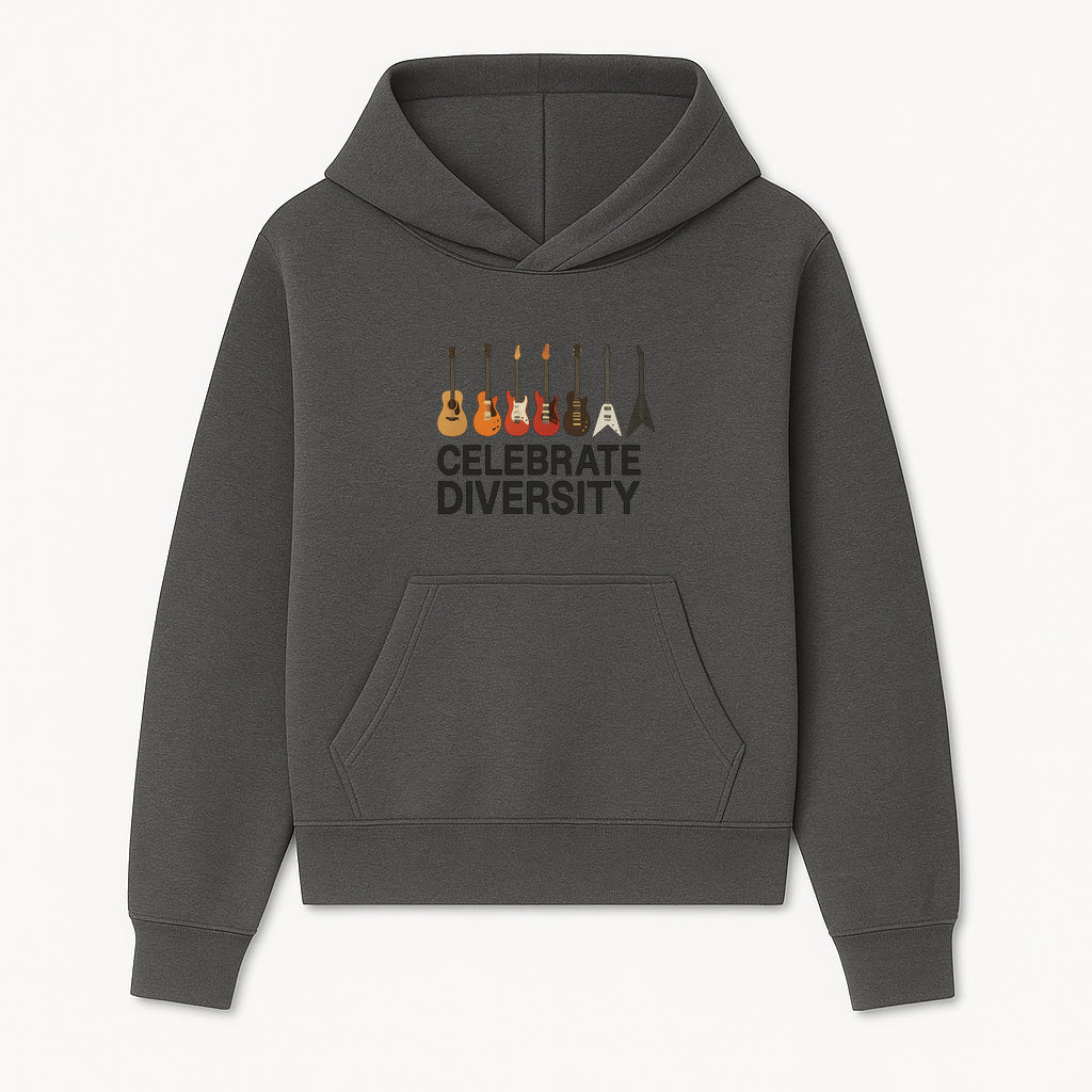 Celebrate Diversity Guitar Wall Art Colorful Acoustic & Electric Guitar Display for Music Lovers - Hoodie 1758338707422.jpg