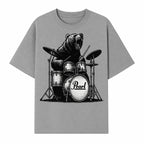 Bear Drummer Graphic T-Shirt | Rock Music Apparel | Pearl Drums Design | Cool Animal Illustration for Musicians & Fans - T-shirt 1758338707625.jpg