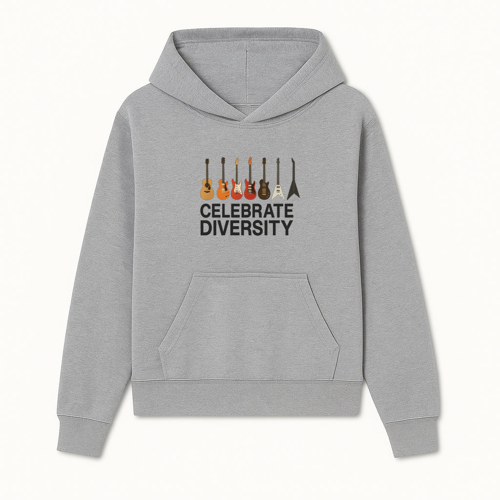 Celebrate Diversity Guitar Wall Art Colorful Acoustic & Electric Guitar Display for Music Lovers - Hoodie 1758338707707.jpg