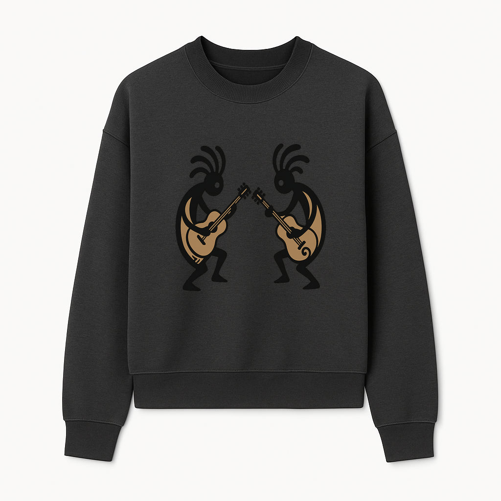 Artistic Guitarists Wall Decor - Modern Minimalist Design for Musicians, Home and Studio Decoration - Sweatshirt 1758338707979.jpg