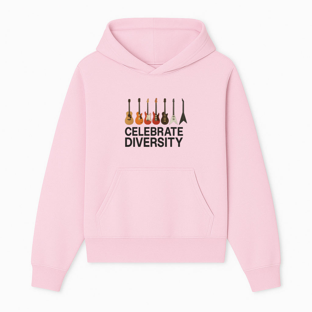 Celebrate Diversity Guitar Wall Art Colorful Acoustic & Electric Guitar Display for Music Lovers - Hoodie 1758338708004.jpg