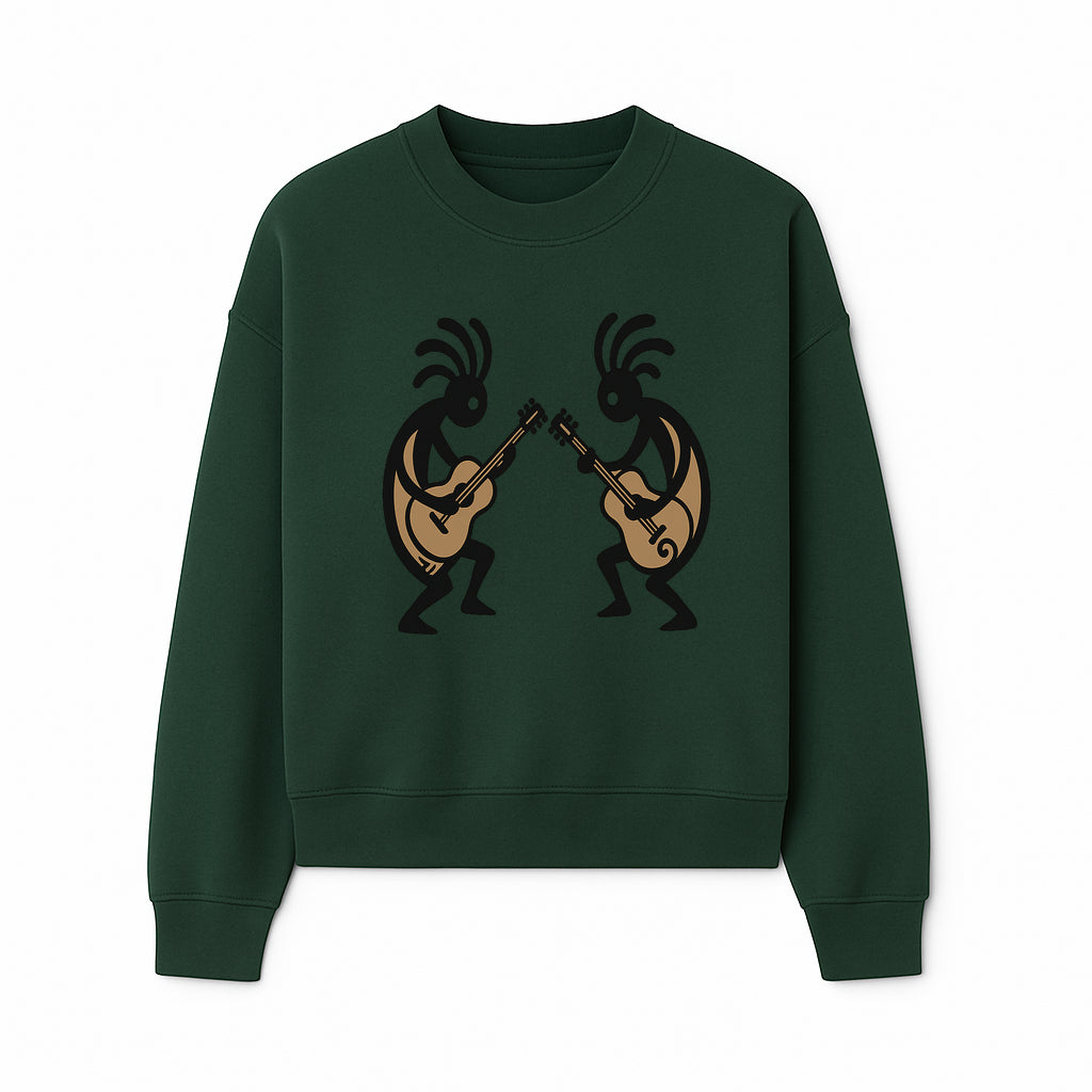 Artistic Guitarists Wall Decor - Modern Minimalist Design for Musicians, Home and Studio Decoration - Sweatshirt 1758338708132.jpg