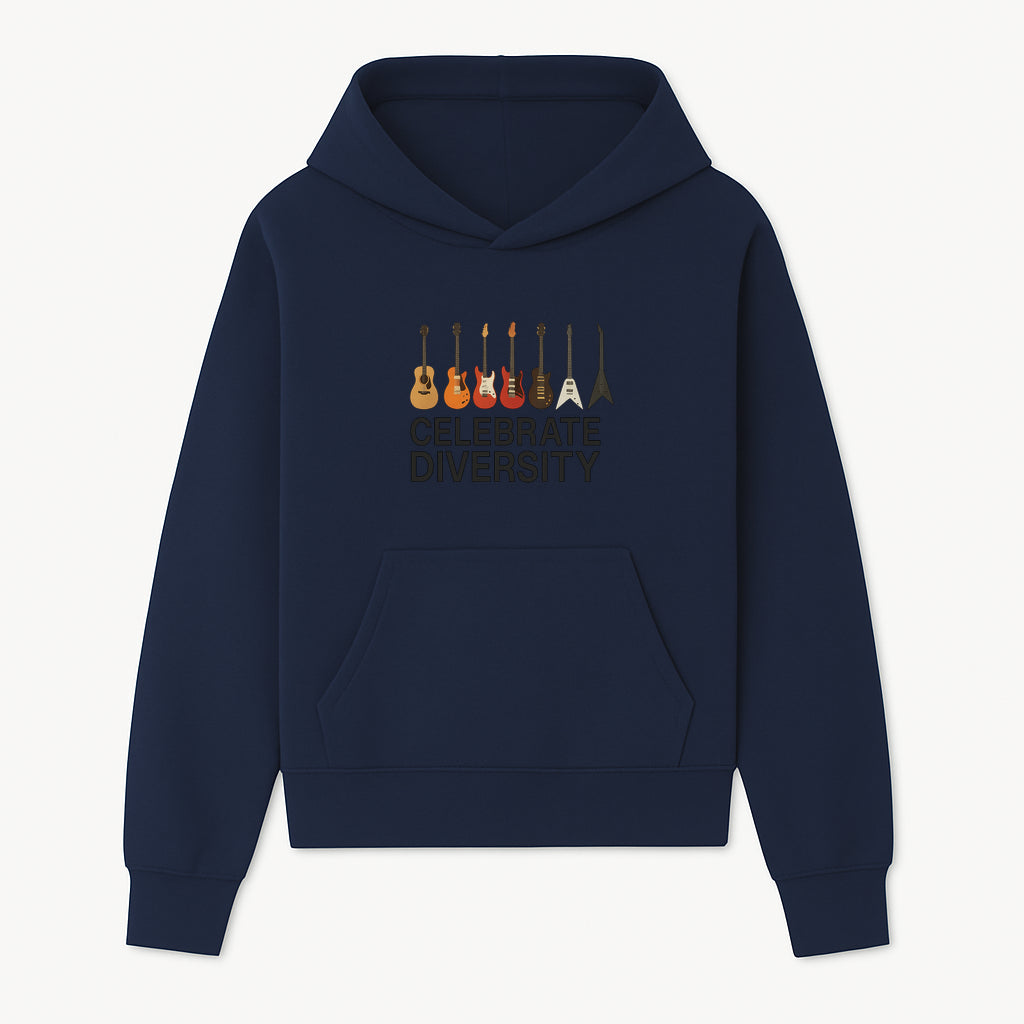 Celebrate Diversity Guitar Wall Art Colorful Acoustic & Electric Guitar Display for Music Lovers - Hoodie 1758338708323.jpg