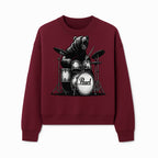 Bear Drummer Graphic T-Shirt | Rock Music Apparel | Pearl Drums Design | Cool Animal Illustration for Musicians & Fans - Sweatshirt 1758338710319.jpg
