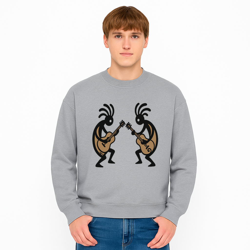 Artistic Guitarists Wall Decor - Modern Minimalist Design for Musicians, Home and Studio Decoration - Sweatshirt 1758338710383.jpg