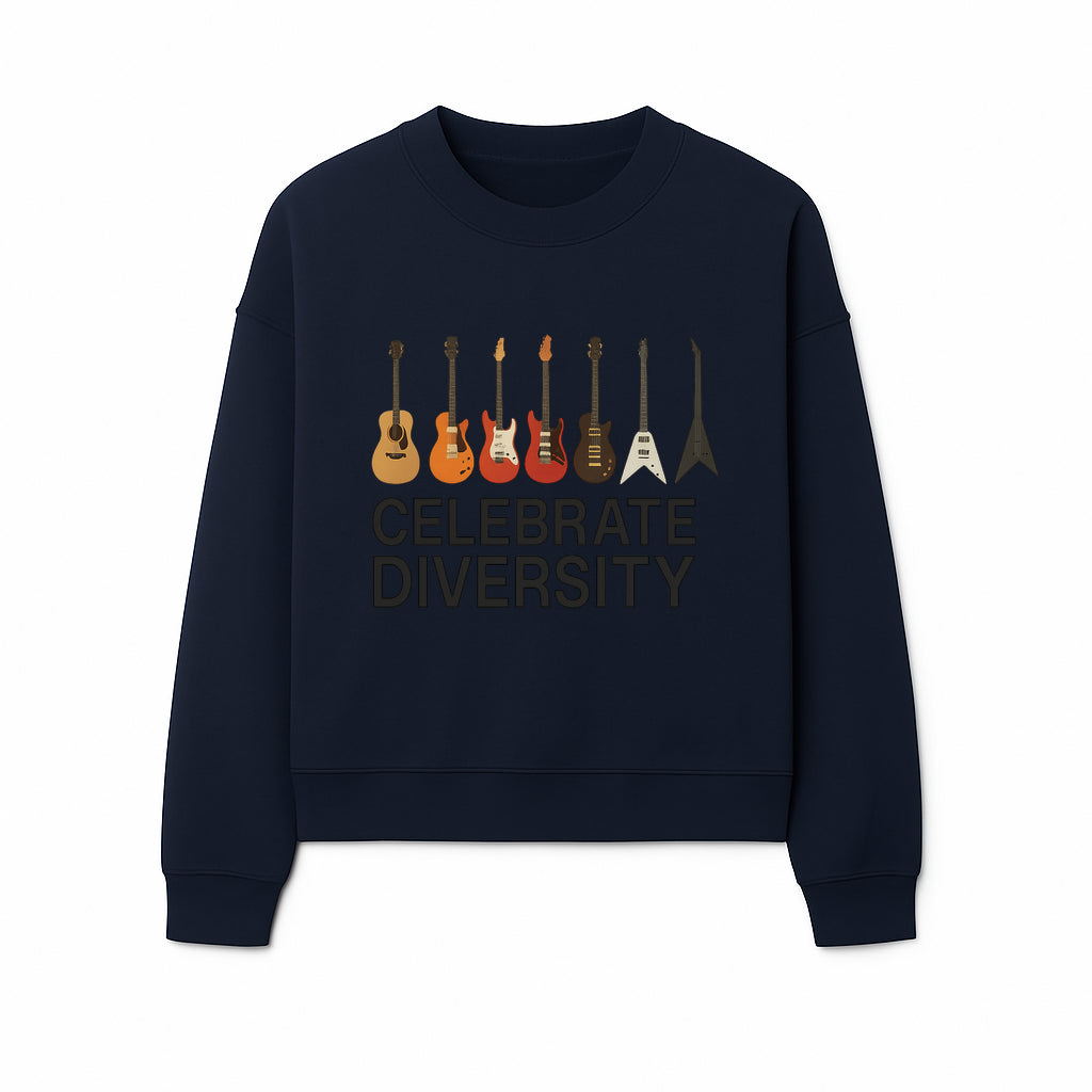 Celebrate Diversity Guitar Wall Art Colorful Acoustic & Electric Guitar Display for Music Lovers - Sweatshirt 1758338714873.jpg