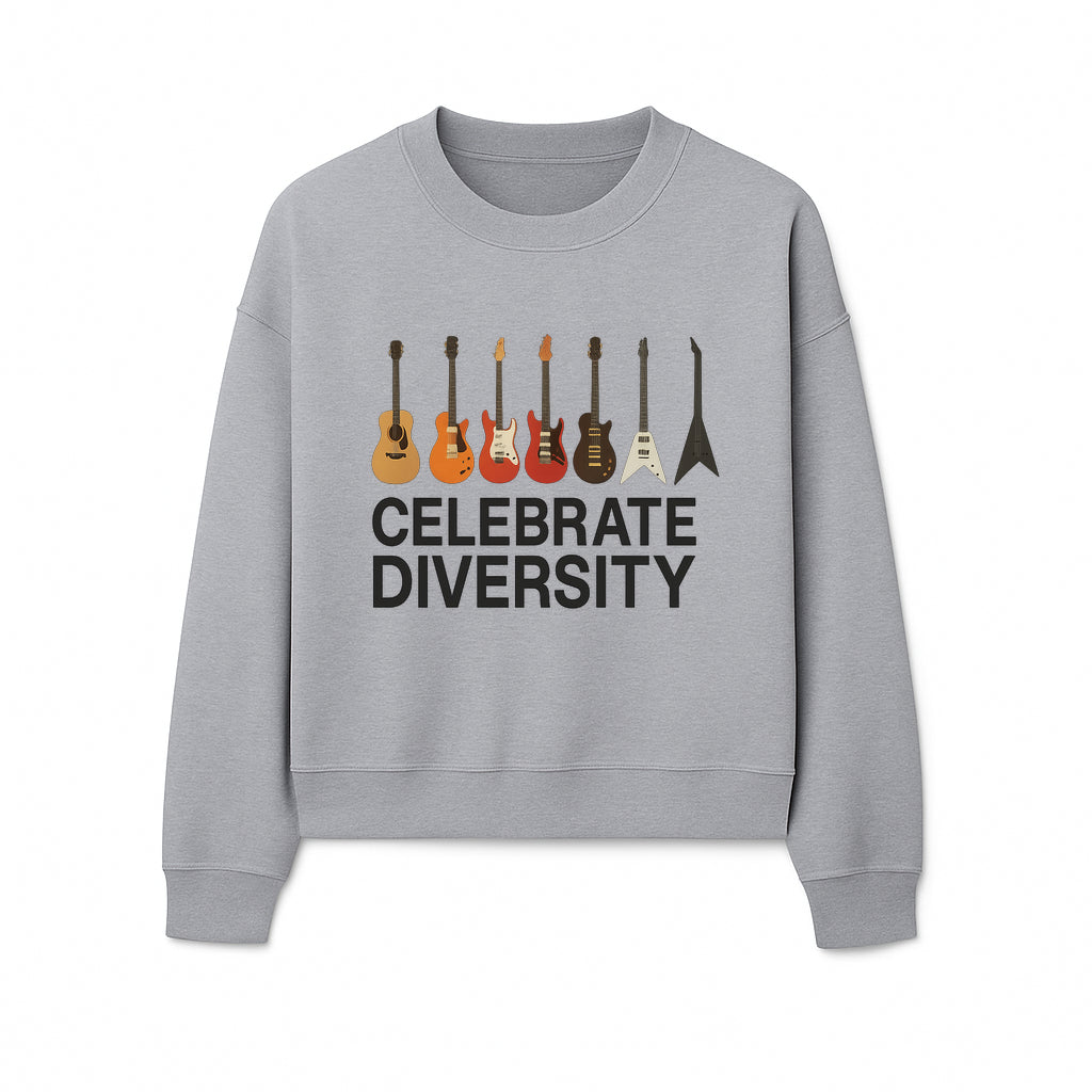 Celebrate Diversity Guitar Wall Art Colorful Acoustic & Electric Guitar Display for Music Lovers - Sweatshirt 1758338715162.jpg