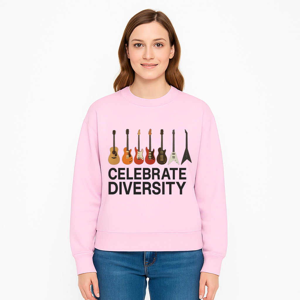 Celebrate Diversity Guitar Wall Art Colorful Acoustic & Electric Guitar Display for Music Lovers - Sweatshirt 1758338716602.jpg