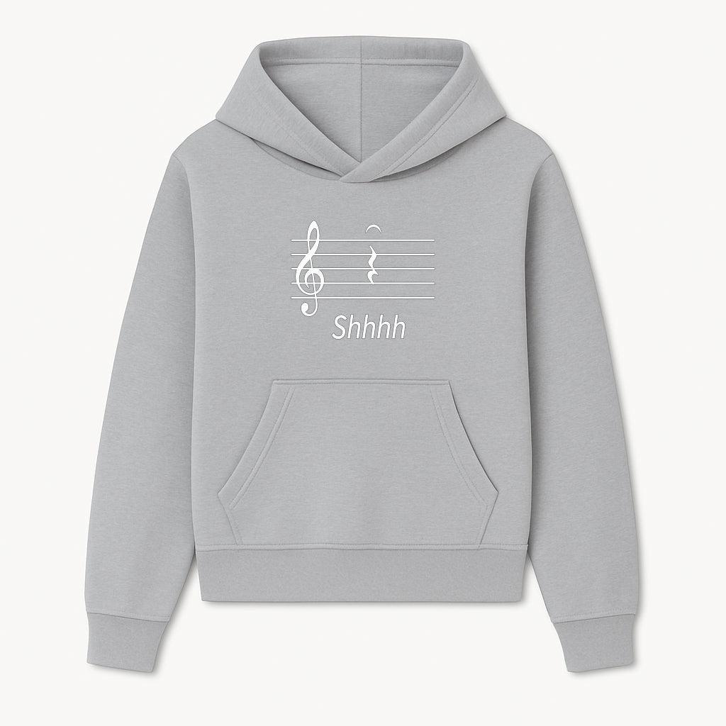 Musical Note Wall Art Shhh Music Theme Decor for Home, Studio, or Office Perfect Gift for Musicians and Music Lovers - Hoodie 1758338720894.jpg