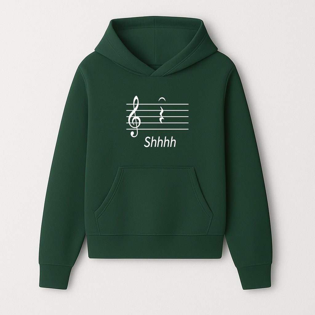 Musical Note Wall Art Shhh Music Theme Decor for Home, Studio, or Office Perfect Gift for Musicians and Music Lovers - Hoodie 1758338721416.jpg