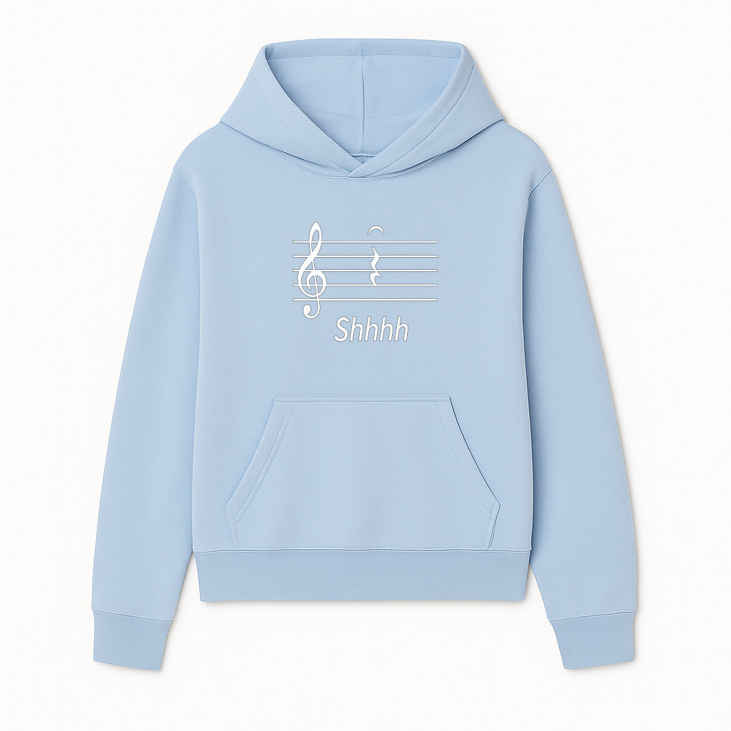 Musical Note Wall Art Shhh Music Theme Decor for Home, Studio, or Office Perfect Gift for Musicians and Music Lovers - Hoodie 1758338721654.jpg