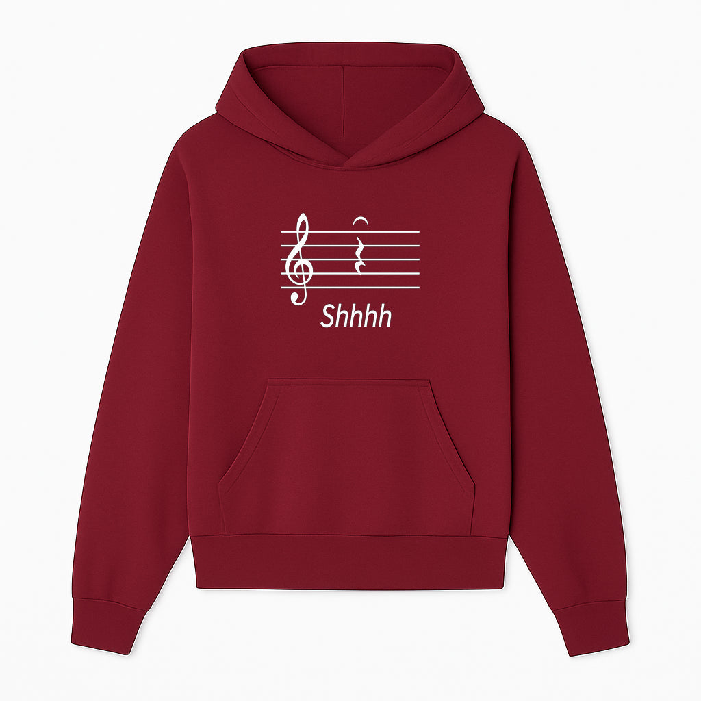 Musical Note Wall Art Shhh Music Theme Decor for Home, Studio, or Office Perfect Gift for Musicians and Music Lovers - Hoodie 1758338721936.jpg
