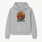 Capybara Playing Guitar Retro Art Print Cute Animal Music Lover Decor for Home or Office - Hoodie 1758338725133.jpg