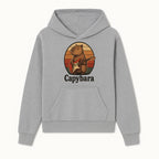 Capybara Playing Guitar Retro Art Print Cute Animal Music Lover Decor for Home or Office - Hoodie 1758338725754.jpg
