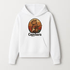 Capybara Playing Guitar Retro Art Print Cute Animal Music Lover Decor for Home or Office - Hoodie 1758338726837.jpg