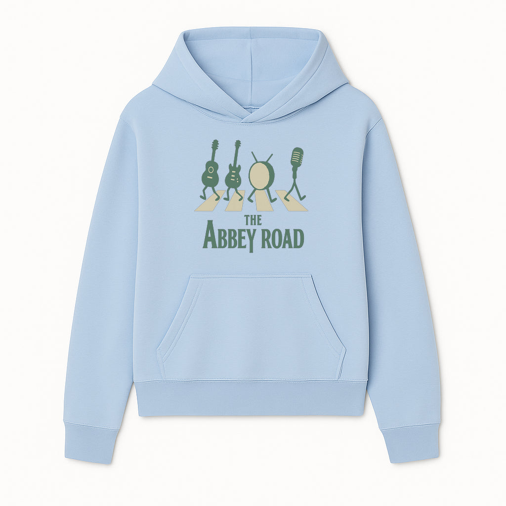 Abbey Road Music Art Print - Iconic Guitar, Drum, & Microphone Design - Perfect for Music Lovers & Retro Decor - Hoodie 1758338733350.jpg